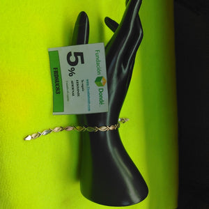 PULSERA ORO, RODIADO 14 K 4.5 GRMS (SEMINUEVO)
