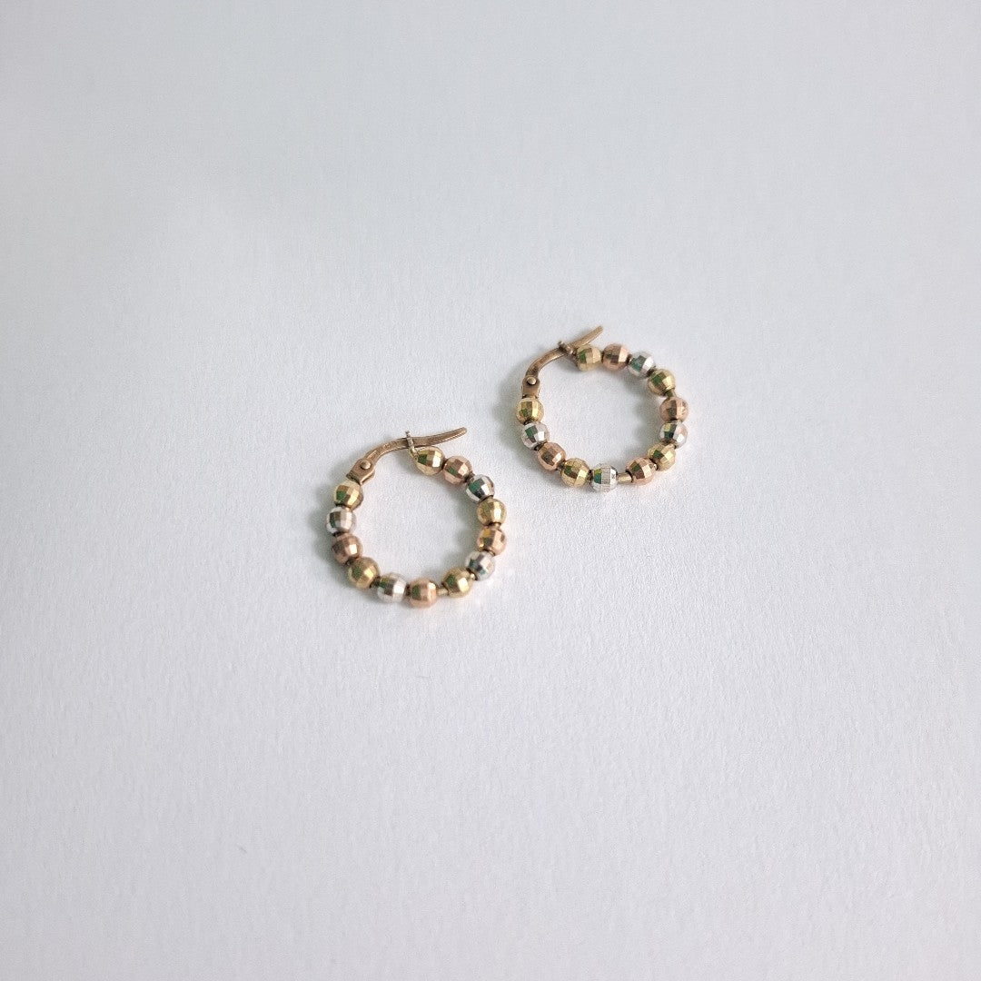 ARRACADAS PAR ORO COMBINADO 10 K 2.6 GRMS (SEMINUEVO)