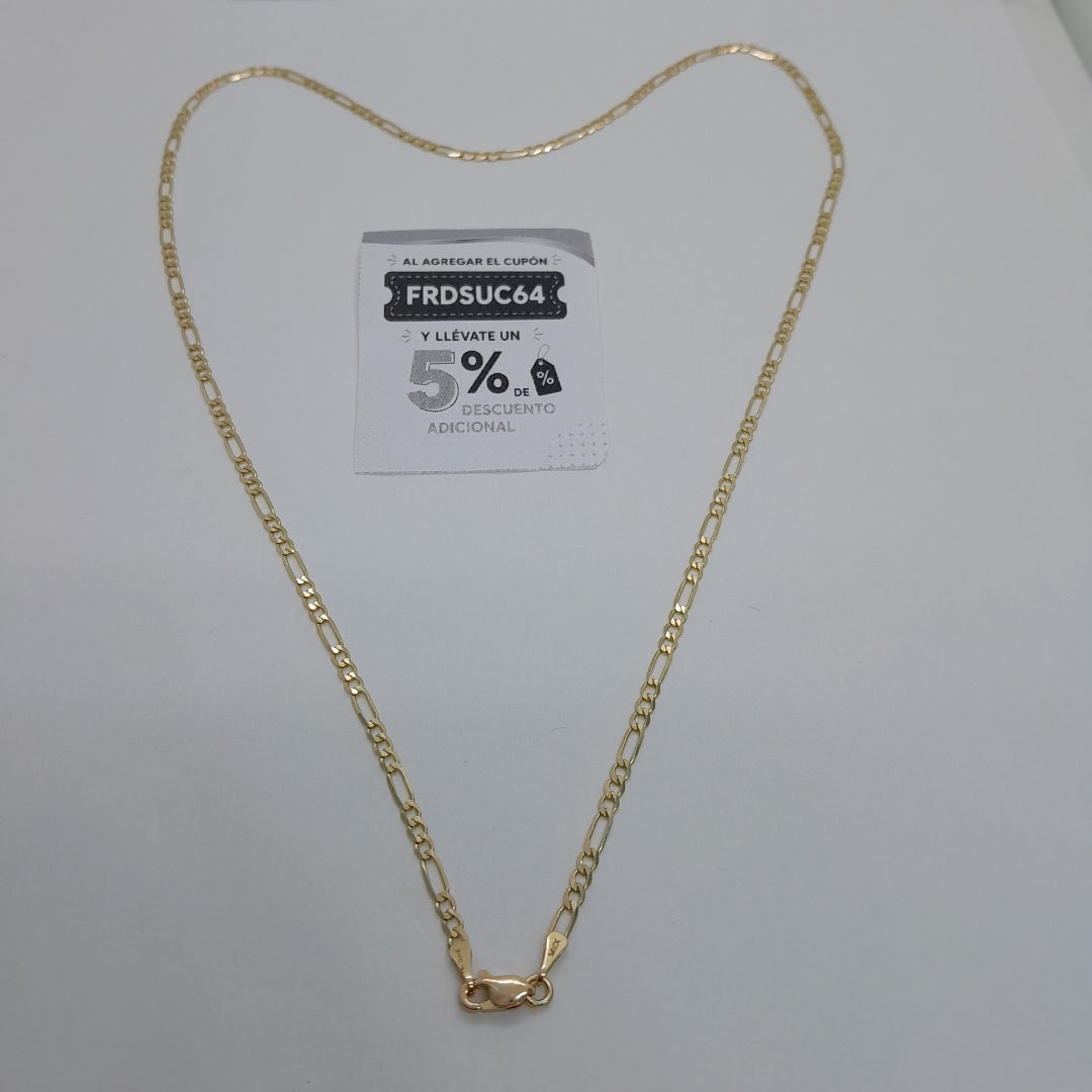 CADENA 3X1 14K 50 CM 4.5 GR (NUEVO)
