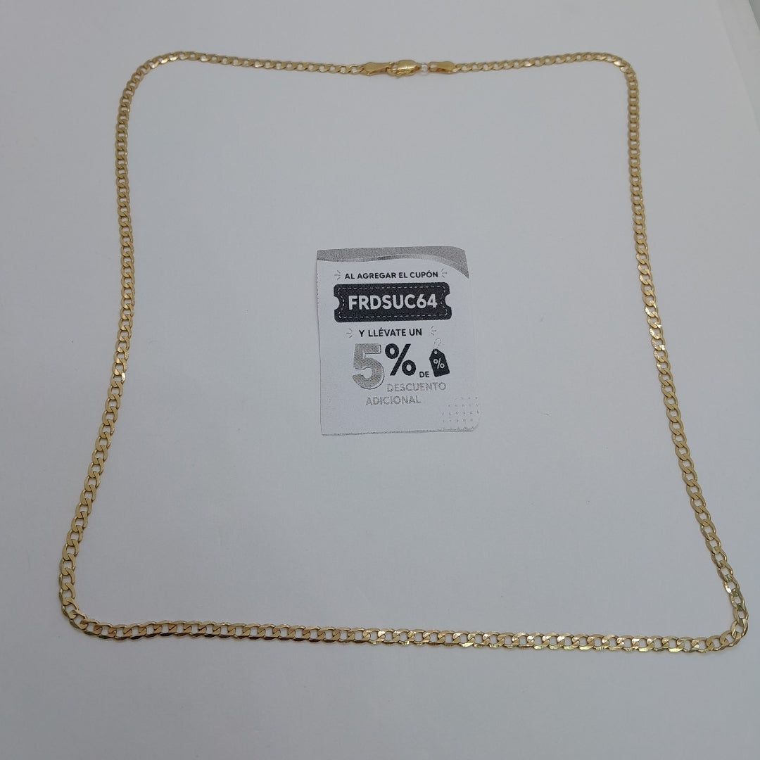 CADENA TEJIDO BARBADA 14K 60 CM 9 GR (NUEVO)