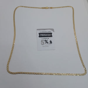 CADENA TEJIDO BARBADA 14K 60 CM 9 GR (NUEVO)