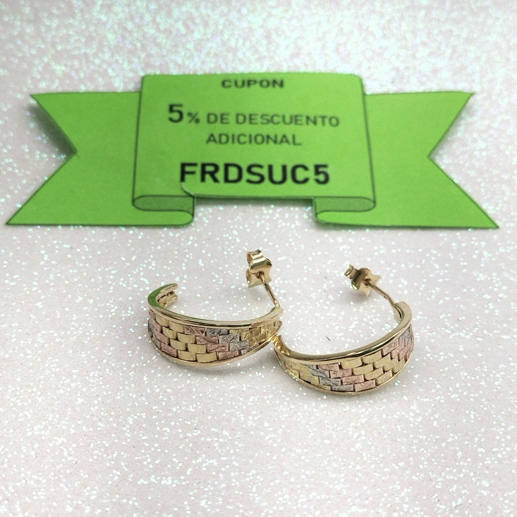 ARRACADAS PAR ORO 14 K 5.2 GRMS (SEMINUEVO)