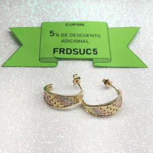 ARRACADAS PAR ORO 14 K 5.2 GRMS (SEMINUEVO)
