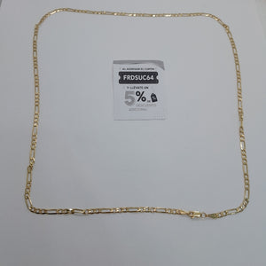 CADENA 3X1 14K 60 CM 7.8 GR (NUEVO)