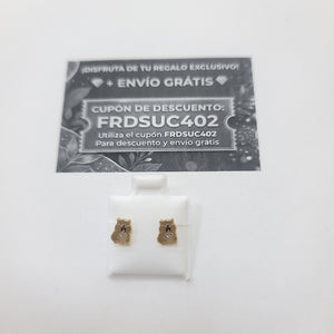 BROQUELES BROQUEL FIG CAPIBARA 14K 0.2657 GR (NUEVO)