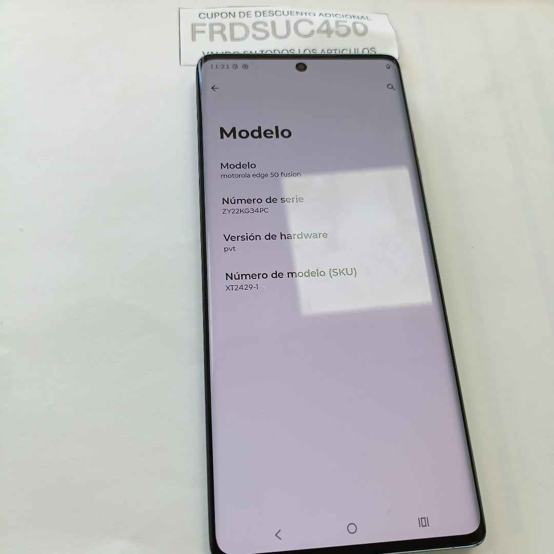 CELULAR MOTOROLA EDGE 50 FUSION XT2429-1 256 GB 8 GB RAM (SEMINUEVO)