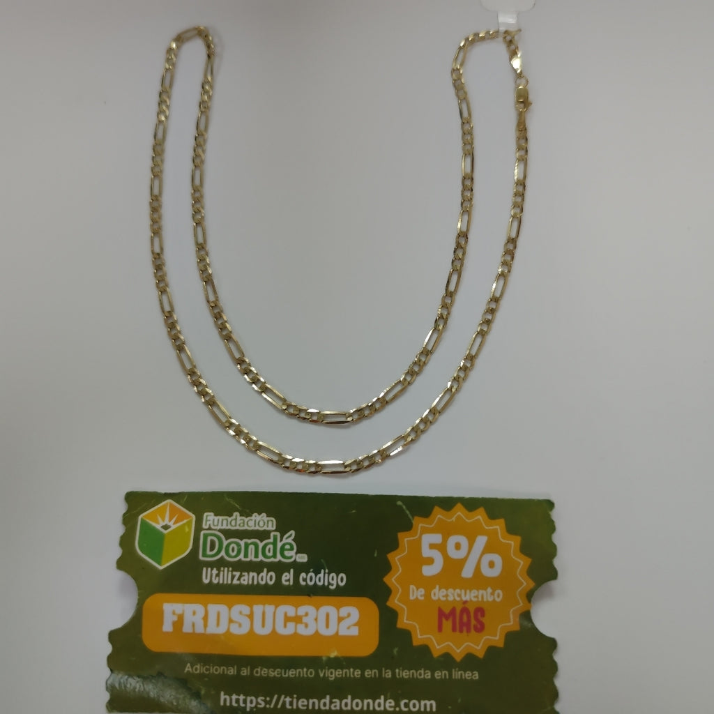 CADENA 3X1 14K 55 CM 7.1 GR (NUEVO)