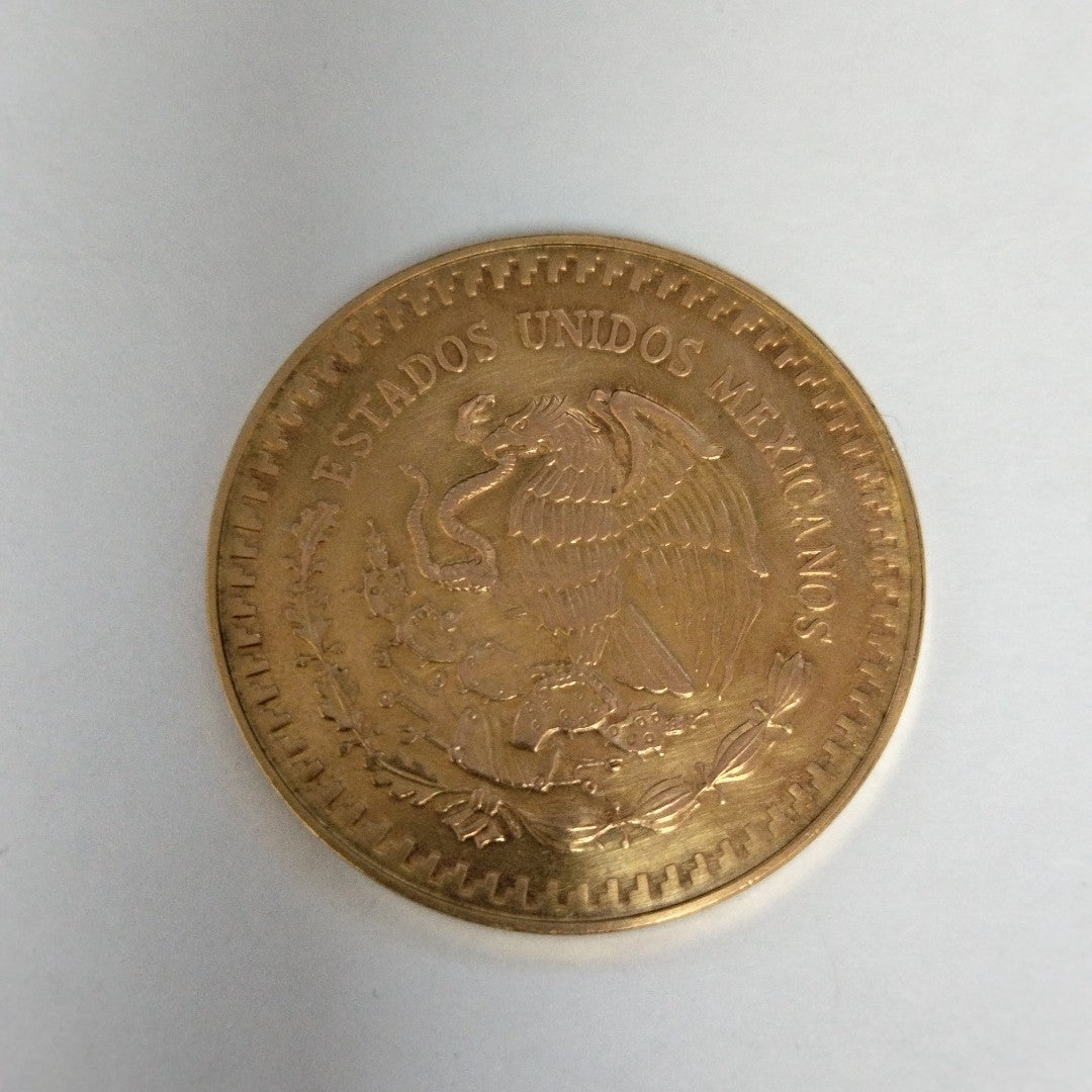 MEDALLA CONMEMORATIVA ORO 21 K 17.3 GRMS (SEMINUEVO)