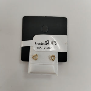 BROQUELES BROQUEL FIG CORAZON 14K 0.23 GR (NUEVO)