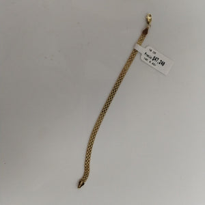 PULSERA ESPECIAL 14K 18 CM 4.4 GR (NUEVO)
