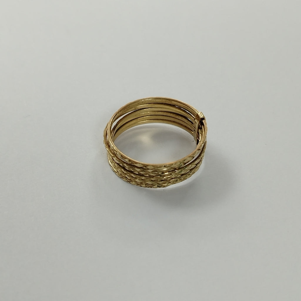 ANILLITO, SEMANARIO DE ARGOLLAS ORO 14 K 3.6 GRMS (SEMINUEVO)