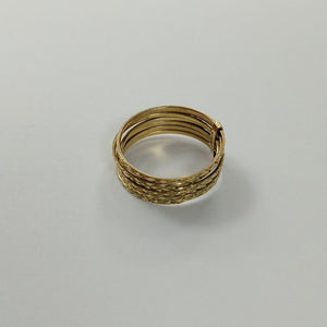 ANILLITO, SEMANARIO DE ARGOLLAS ORO 14 K 3.6 GRMS (SEMINUEVO)