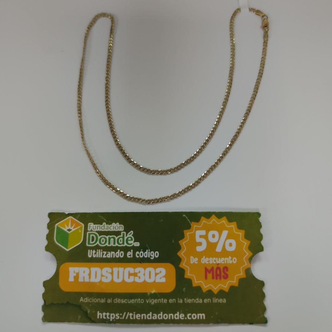 CADENA BARBADA 10K 50 CM 4.9 GR (NUEVO)