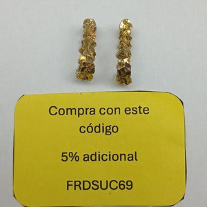 ARRACADAS PAR ORO 10 K 2.5 GRMS (SEMINUEVO)