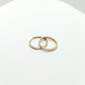 ARETES ARRACADAS C CIRCONIAS 14K 2 GR (NUEVO)