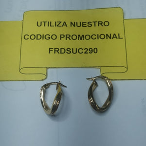 ARRACADAS PAR ORO 14 K 1.9 GRMS (SEMINUEVO)