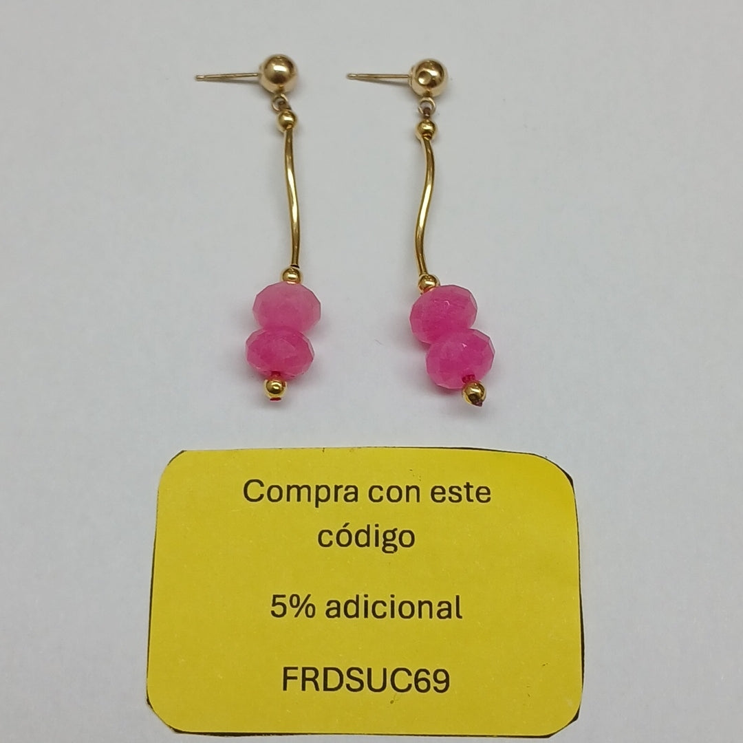BROQUELES PAR ORO 14 K 2,80 GRMS (SEMINUEVO)