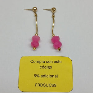 BROQUELES PAR ORO 14 K 2,80 GRMS (SEMINUEVO)