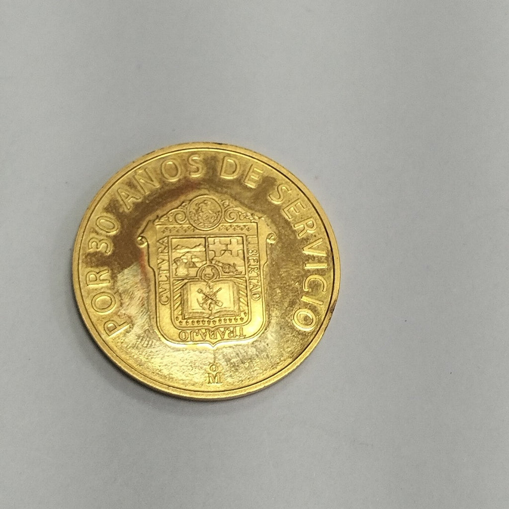 MEDALLA CONMEMORATIVA ORO 18 K 31.2 GRMS (SEMINUEVO)