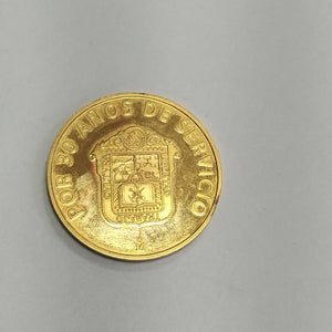 MEDALLA CONMEMORATIVA ORO 18 K 31.2 GRMS (SEMINUEVO)