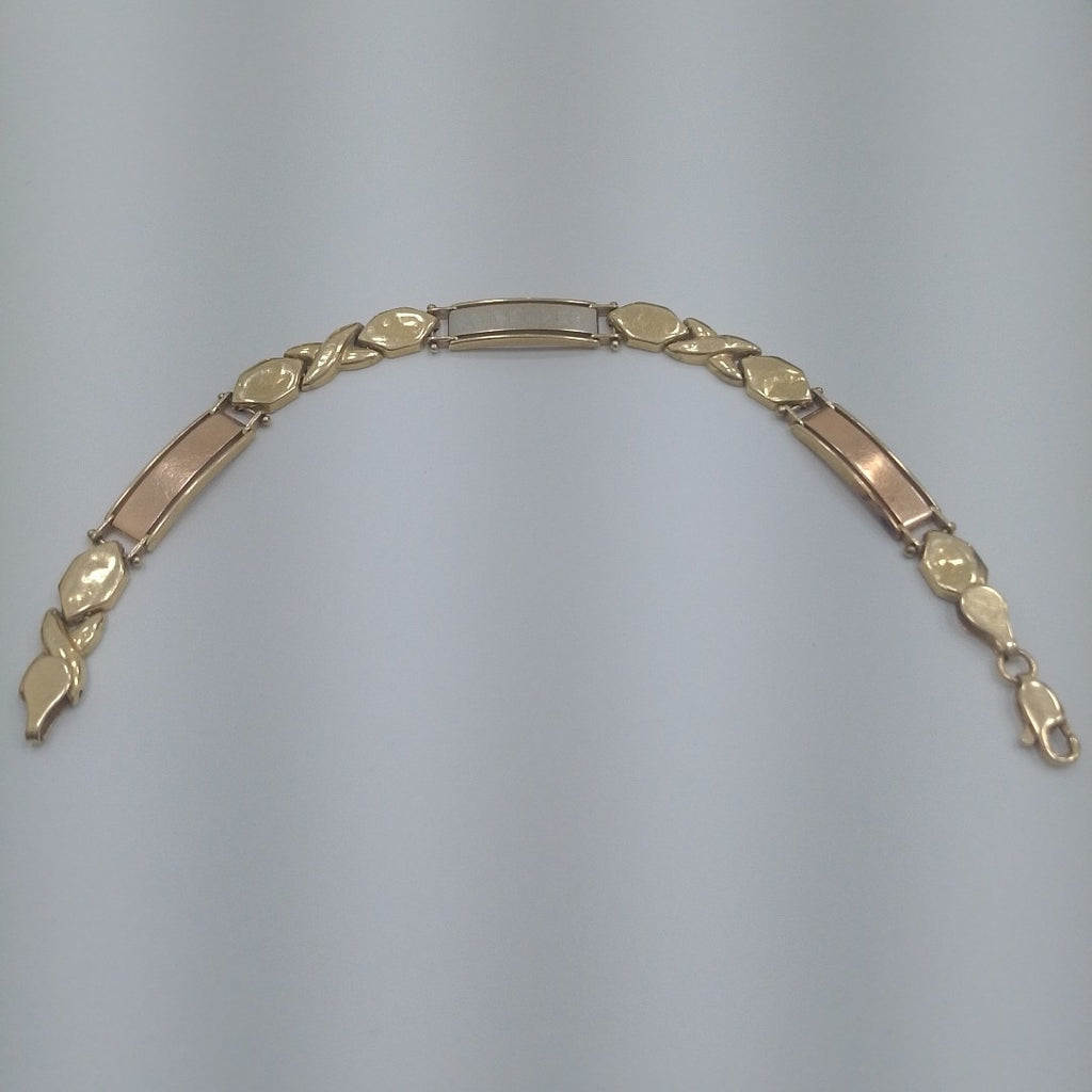 PULSERA ORO COMBINADO 14 K 9.5 GRMS (SEMINUEVO)