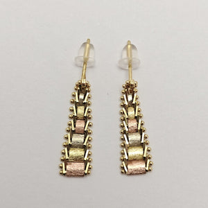 BROQUELES PAR ORO COMBINADO 14 K 2,40 GRMS (SEMINUEVO)