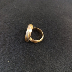 ARRACADAS PAR ORO COMBINADO 14 K 2,80 GRMS (SEMINUEVO)