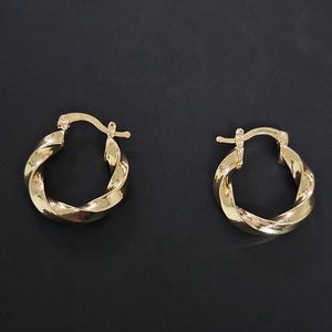 ARETES ARRACADA TORZAL 14K 1.9 GR (NUEVO)