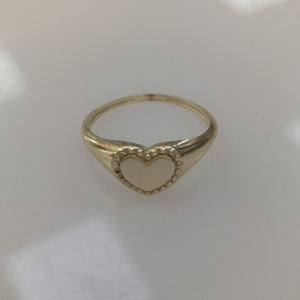 ANILLOS ANILLITO FIG CORAZON 10K TALLA 8 1.7 GR (NUEVO)