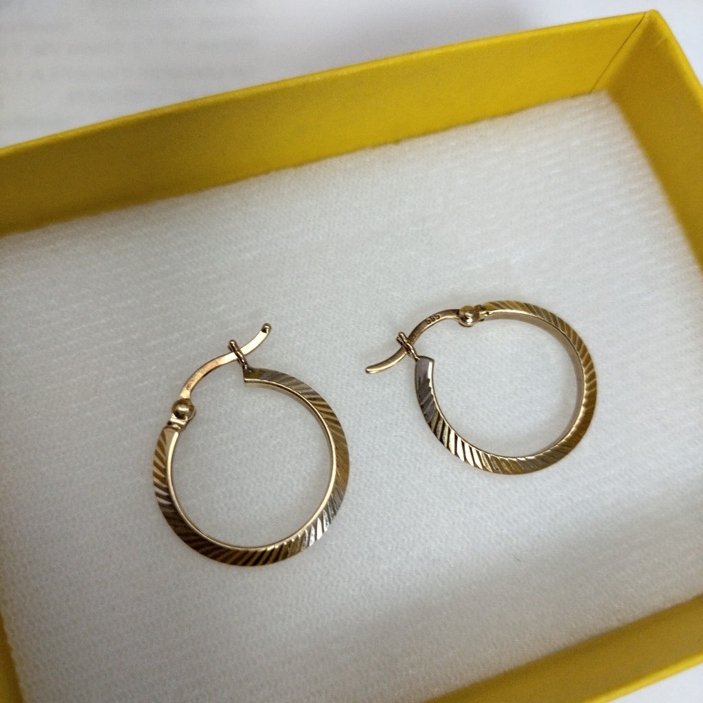 ARRACADAS PAR ORO 14 K 1.5 GRMS (SEMINUEVO)