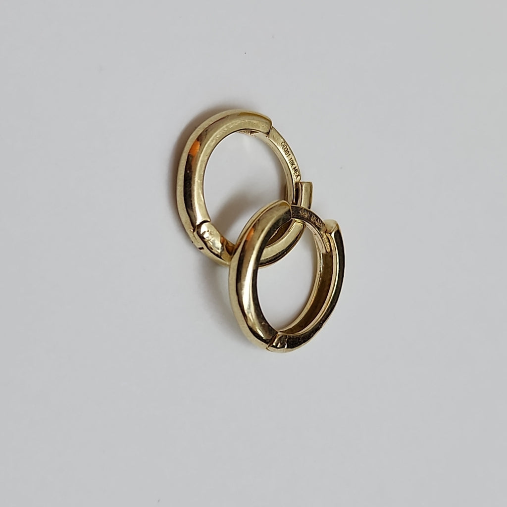 ARETES ARRACADAS LISAS 10K 1.2 GR (NUEVO)