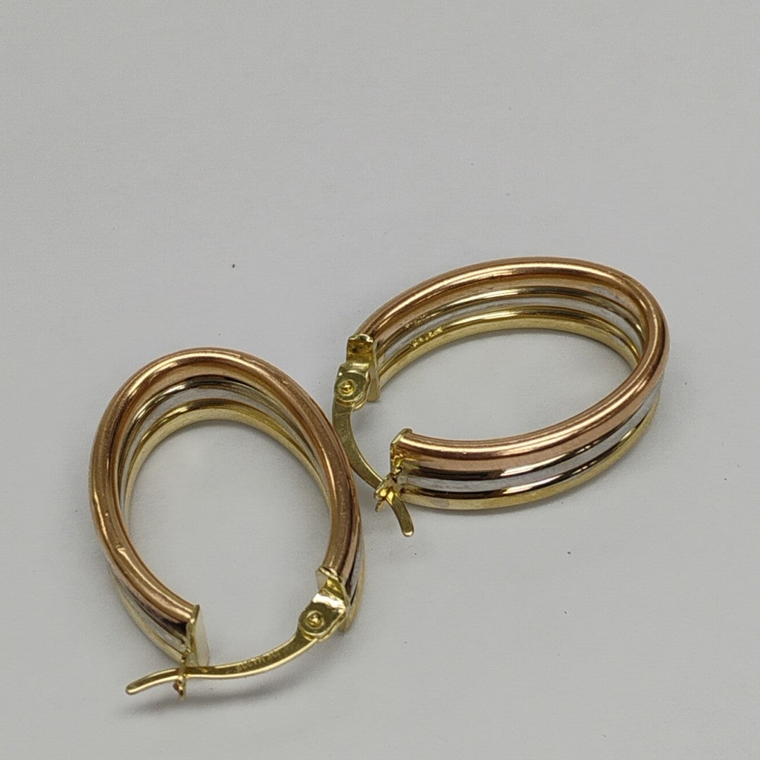 ARRACADAS PAR ORO COMBINADO 10 K 3 GRMS (SEMINUEVO)