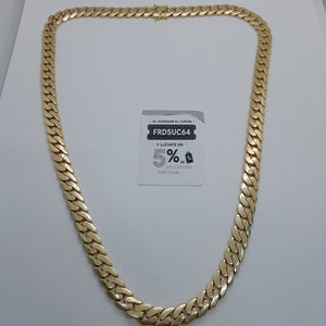 CADENAS BARBADA AMARILLA ORO 10K 47.6 (NUEVO)