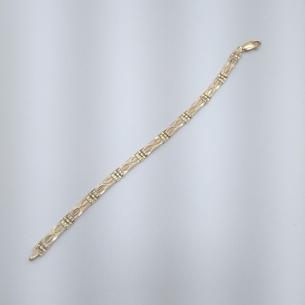 PULSERA ORO COMBINADO 14 K 12.5 GRMS (SEMINUEVO)