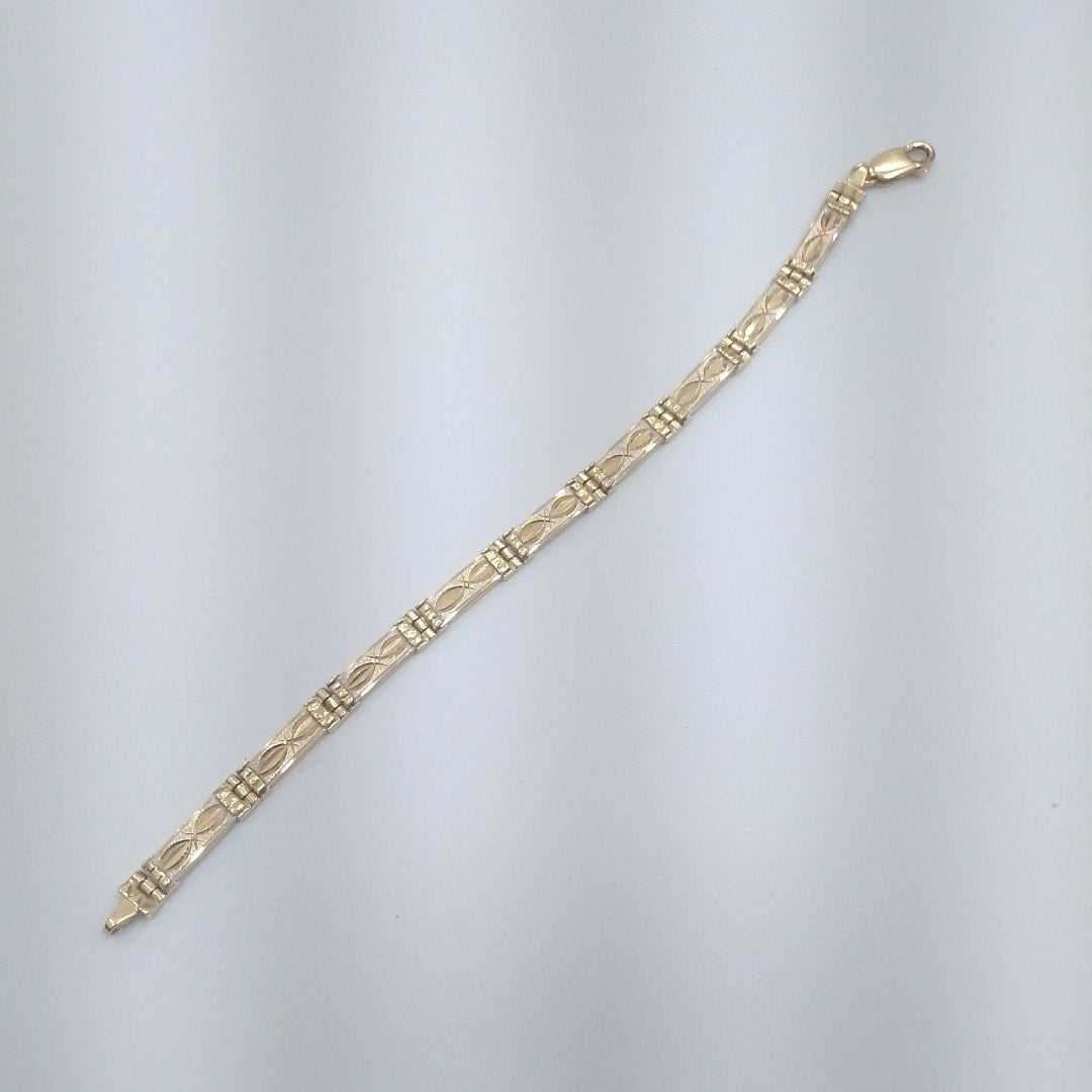 PULSERA ORO COMBINADO 14 K 12.5 GRMS (SEMINUEVO)