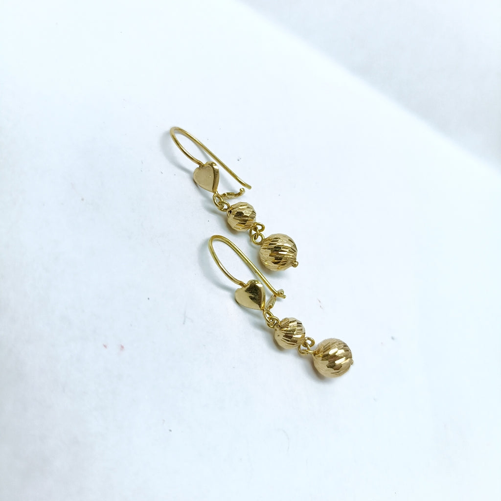 ARETES PAR ORO 18 K 3.3 GRMS (SEMINUEVO)