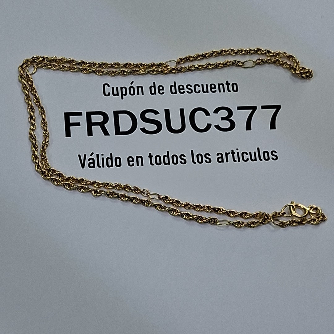 CADENA ORO 10 K 3.7 GRMS (SEMINUEVO)