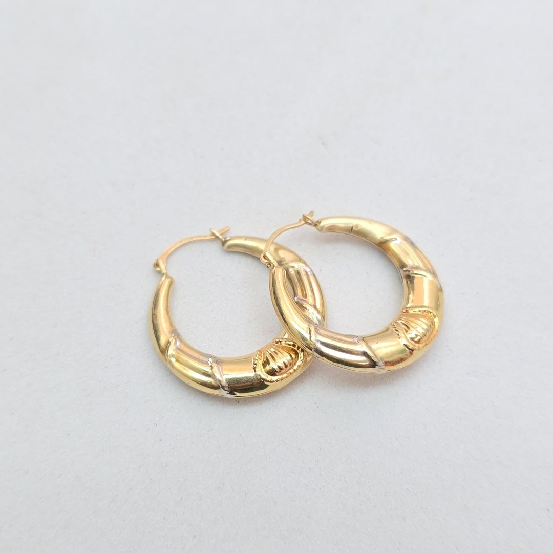 ARRACADAS PAR ORO 14 K 1.9 GRMS (SEMINUEVO)