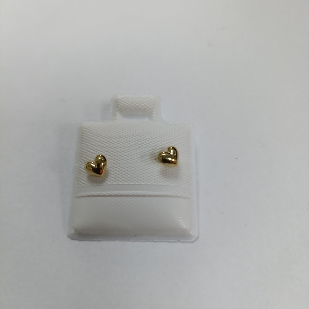 BROQUELES BROQUEL FIG CORAZON LISO 14K 0.1987 GR (NUEVO)