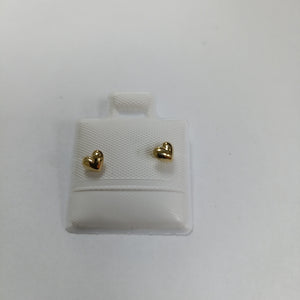 BROQUELES BROQUEL FIG CORAZON LISO 14K 0.1987 GR (NUEVO)