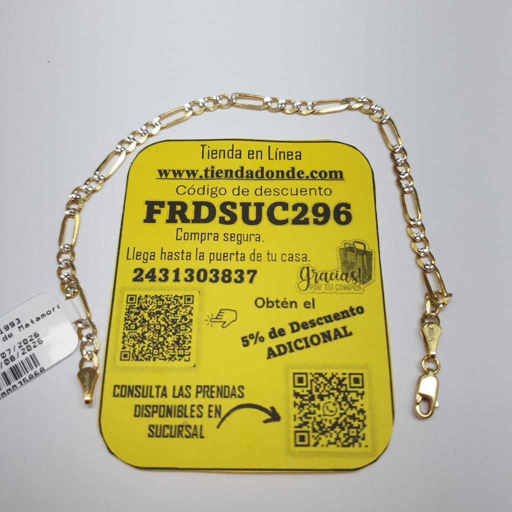 PULSERA 3X1 14K 21 CM 4.6 GR (NUEVO)