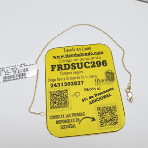 PULSERA TORZAL 14K 21 CM 1.4 GR (NUEVO)