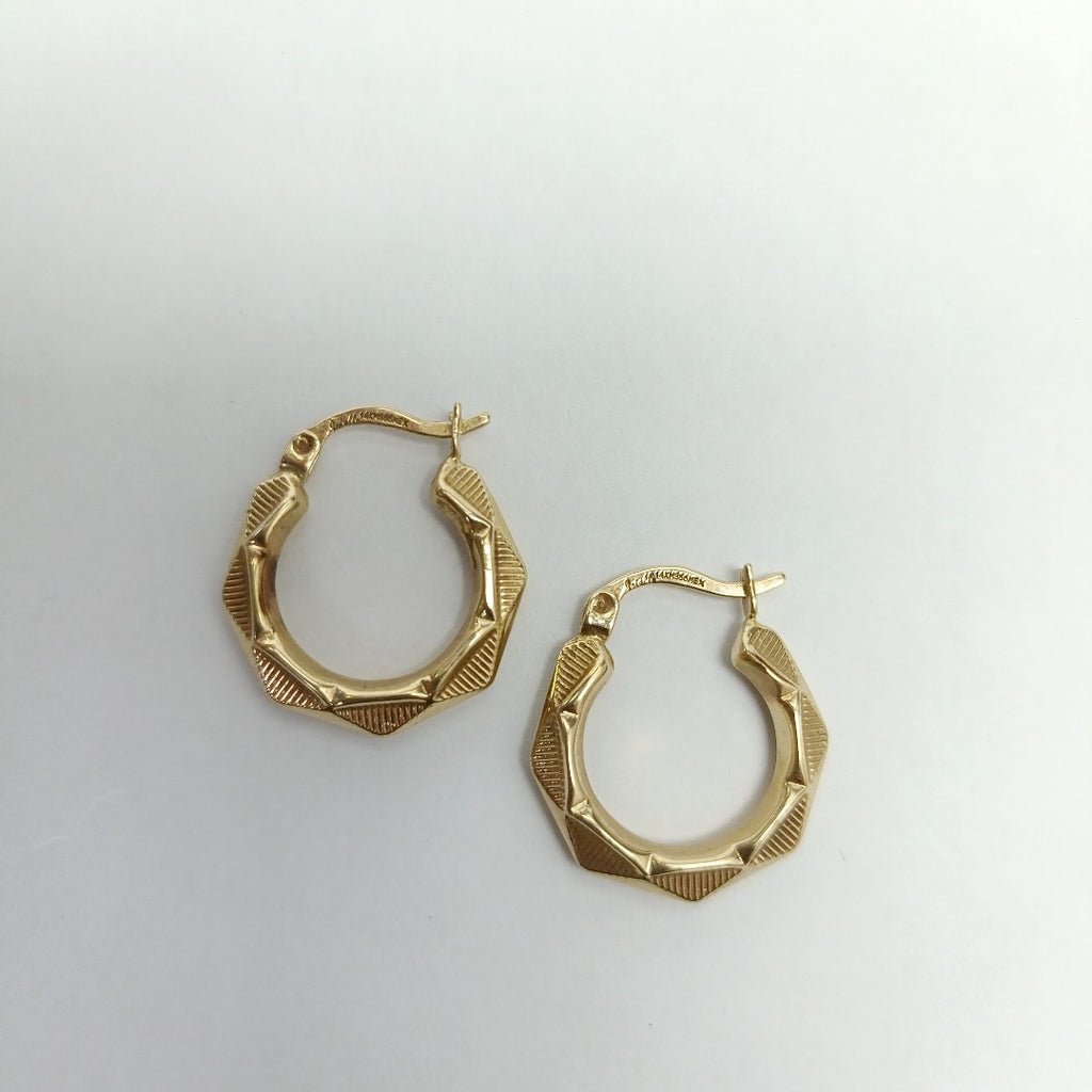 ARRACADAS PAR ORO 14 K 1.5 GRMS (SEMINUEVO)