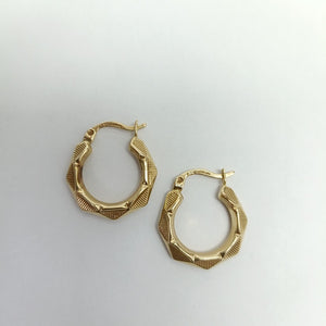ARRACADAS PAR ORO 14 K 1.5 GRMS (SEMINUEVO)