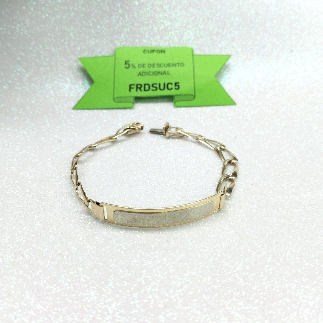 ESCLAVA ORO COMBINADO 14 K 9,50 GRMS (SEMINUEVO)