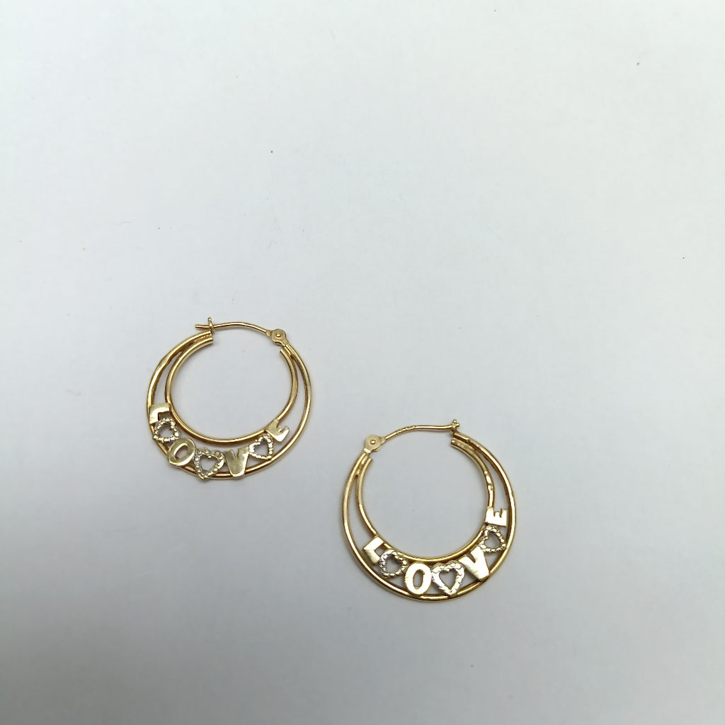 ARRACADAS PAR ORO 10 K 1.4 GRMS (SEMINUEVO)