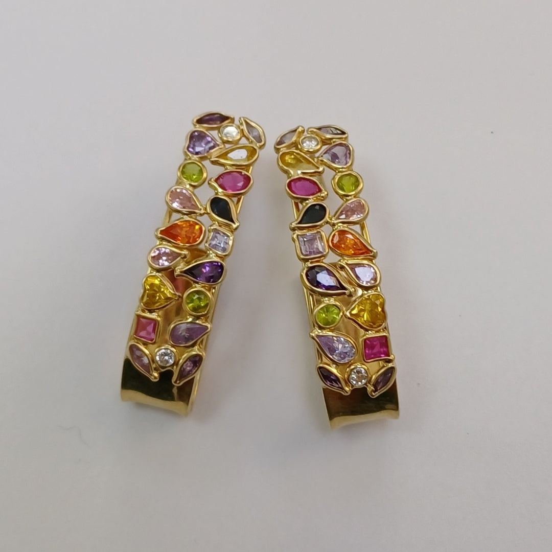 ARETES PAR ORO 14 K 8,70 GRMS (SEMINUEVO)