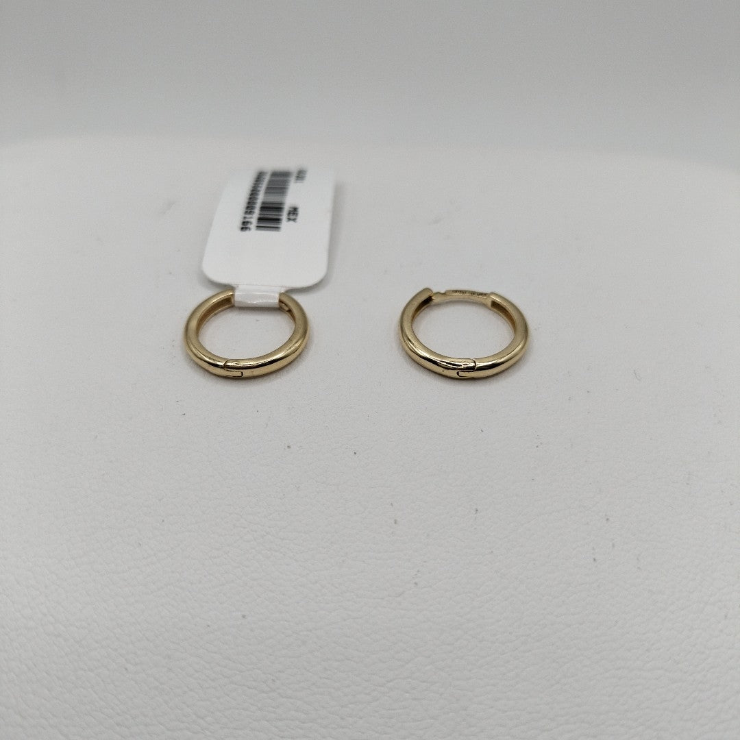 ARETES HUGGIES LISAS 14K 1.6 GR (NUEVO)