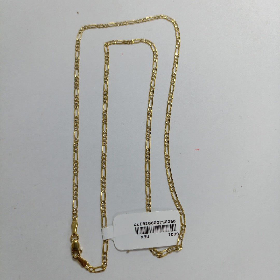 CADENA 3X1 DIAMANTADA 14K 55 CM 4.8 GR (NUEVO)