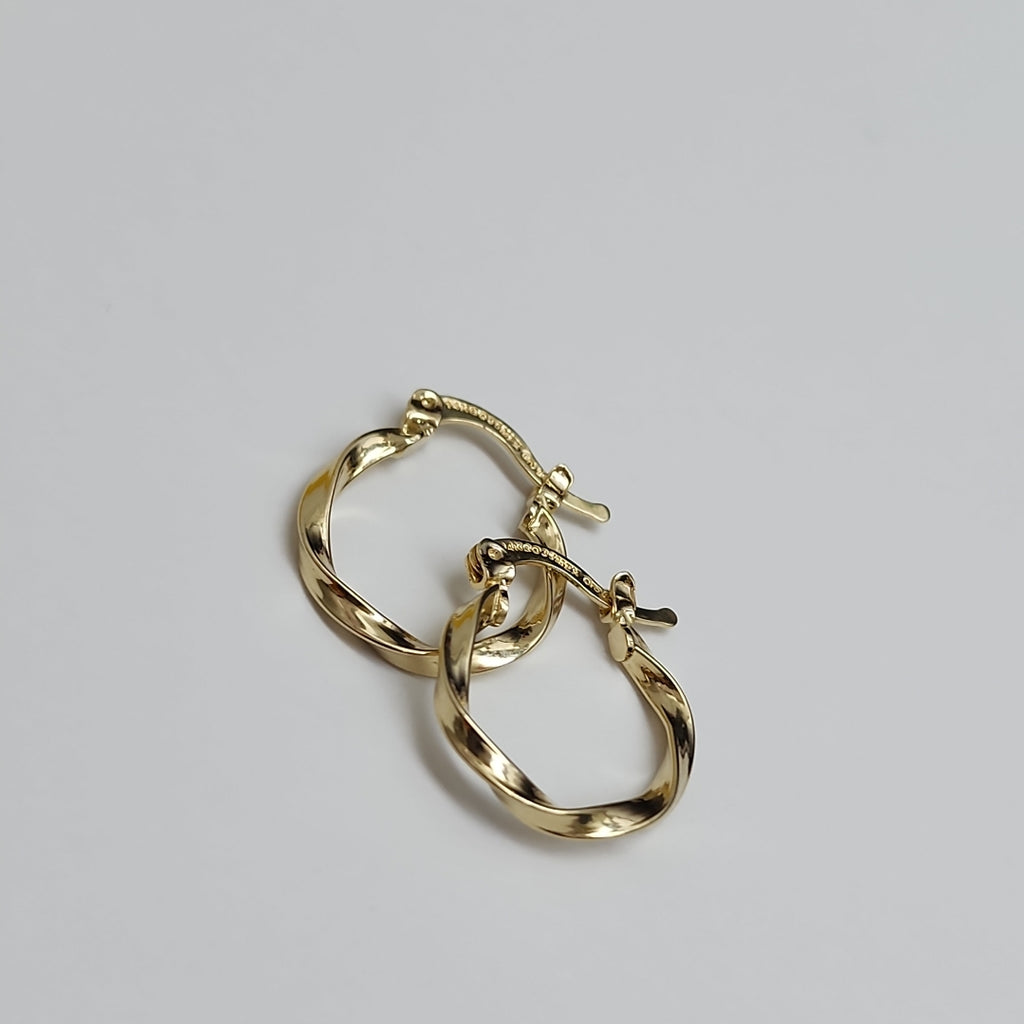 ARETES ARRACADAS TORZAL 14K 1.2 GR (NUEVO)